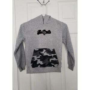 Southpole Boys Hoodie Size L (6) Grey with Camo